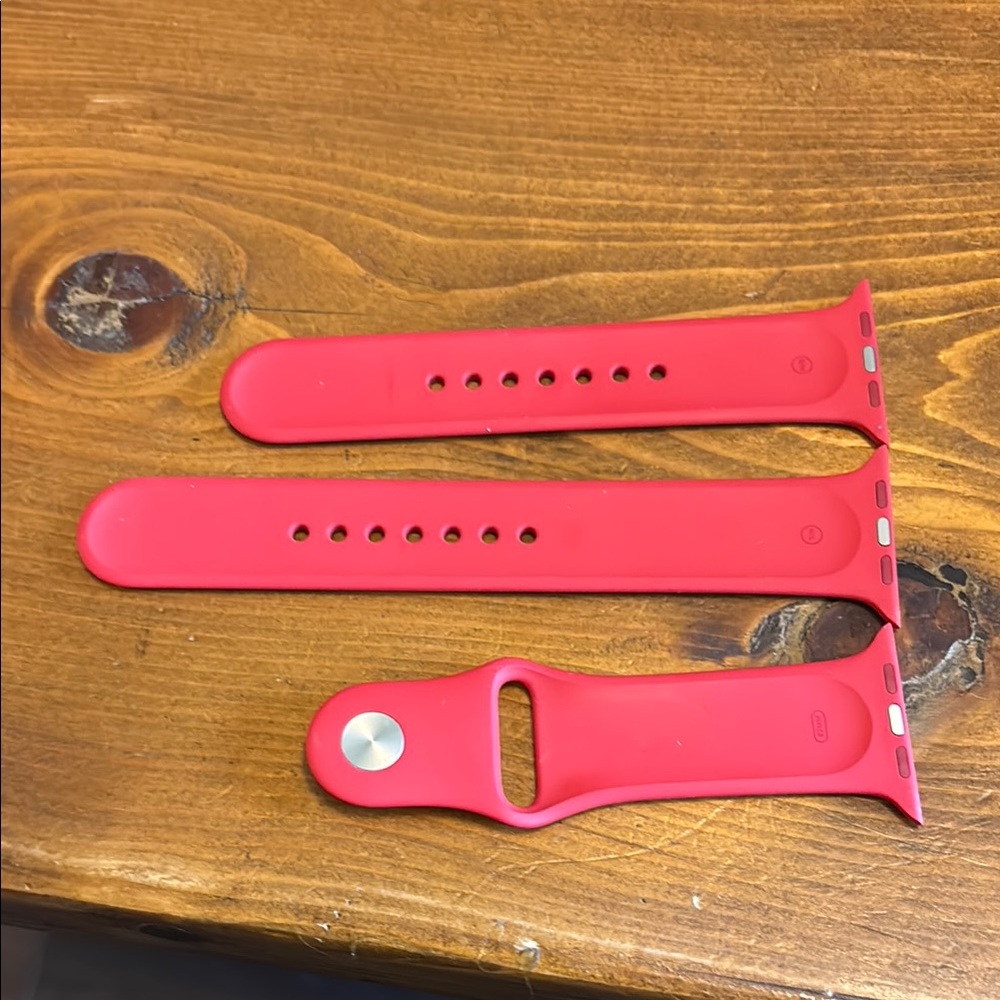 Apple smart watch band Red Silicone Smartwatch Band 42mm